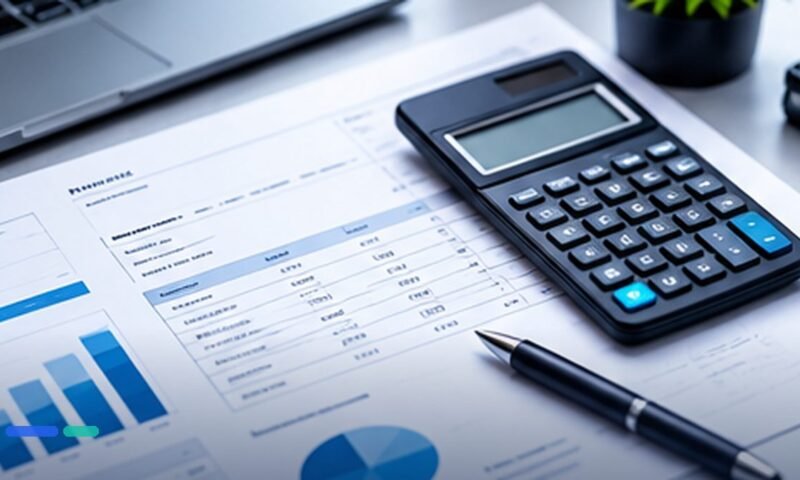 Original editorial illustration of small business software and operations