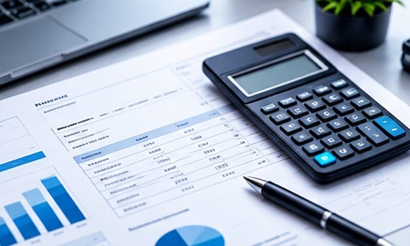 Original editorial illustration of small business software and operations
