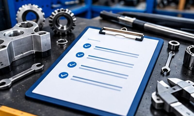 Original editorial illustration of small business software and operations